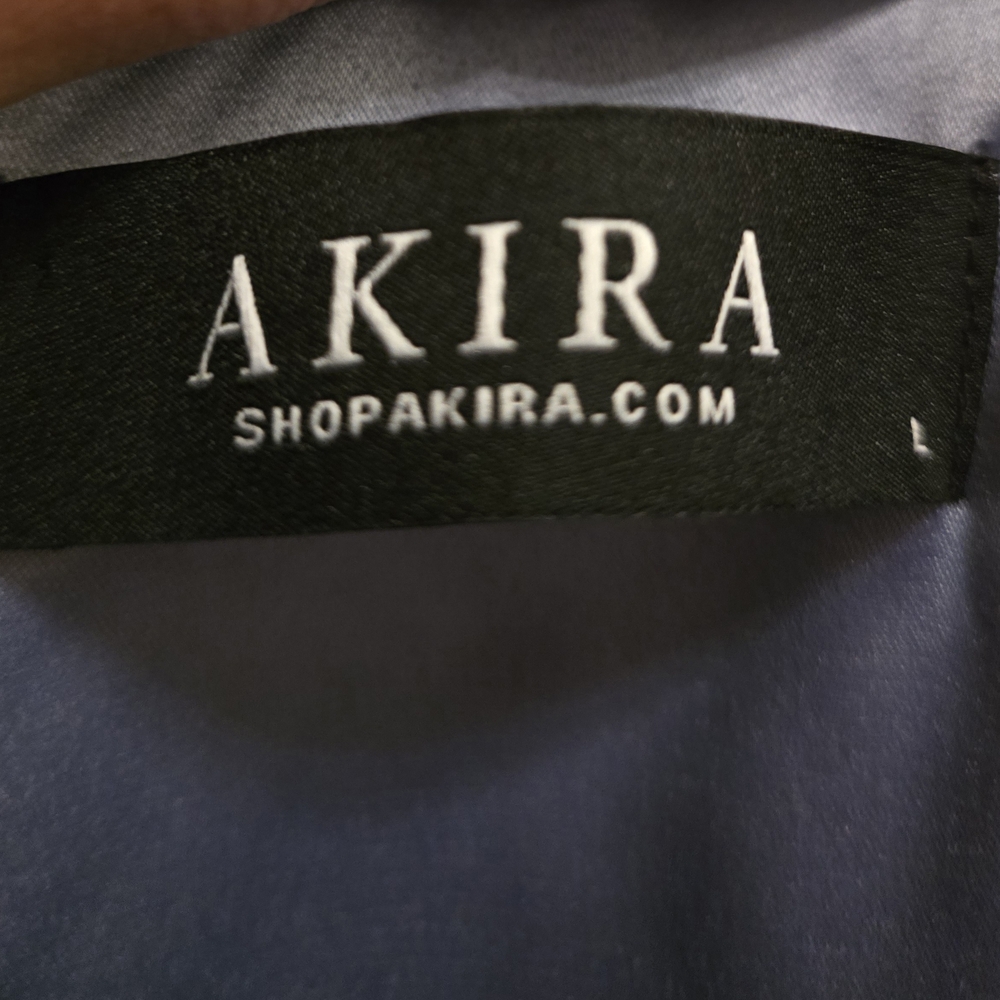 NWOT AKIRA Blue Denim Corset Top XL - Picture 4 of 7